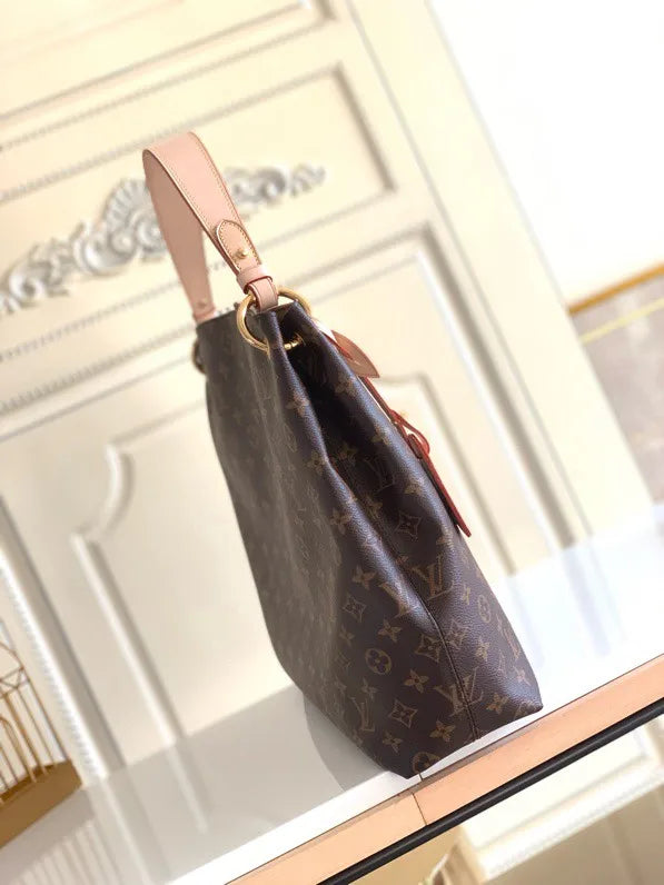 LV Graceful MM Monogram Canvas Shoulder Bag